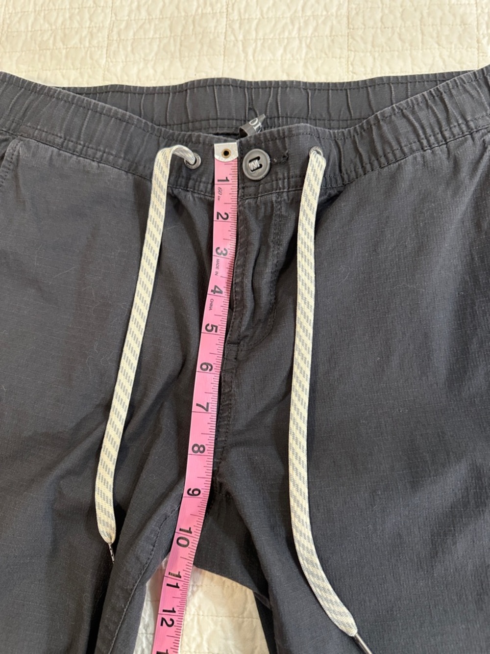 Vuori Medium Ripstop Navy Blue Organic Cotton Drawstring Joggers 29” inseam - Picture 7 of 10